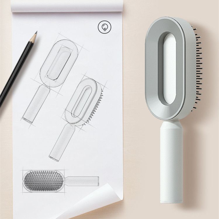 Luxury Self-Cleaning Hair Brush for Everyday Use