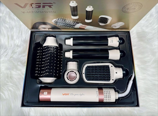 VGR 5-in-1 Professional Hair Styler & Curler – Multi-Style Hair Styling Kit