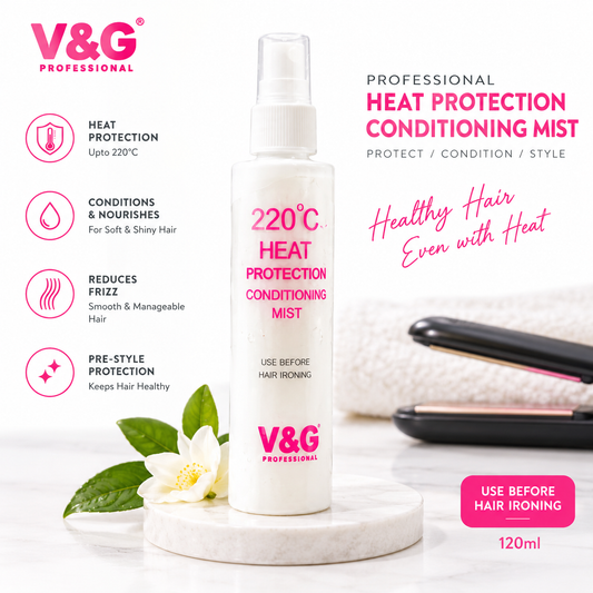 V&G Professional 220°C Heat Protection Conditioning Mist – 120ml