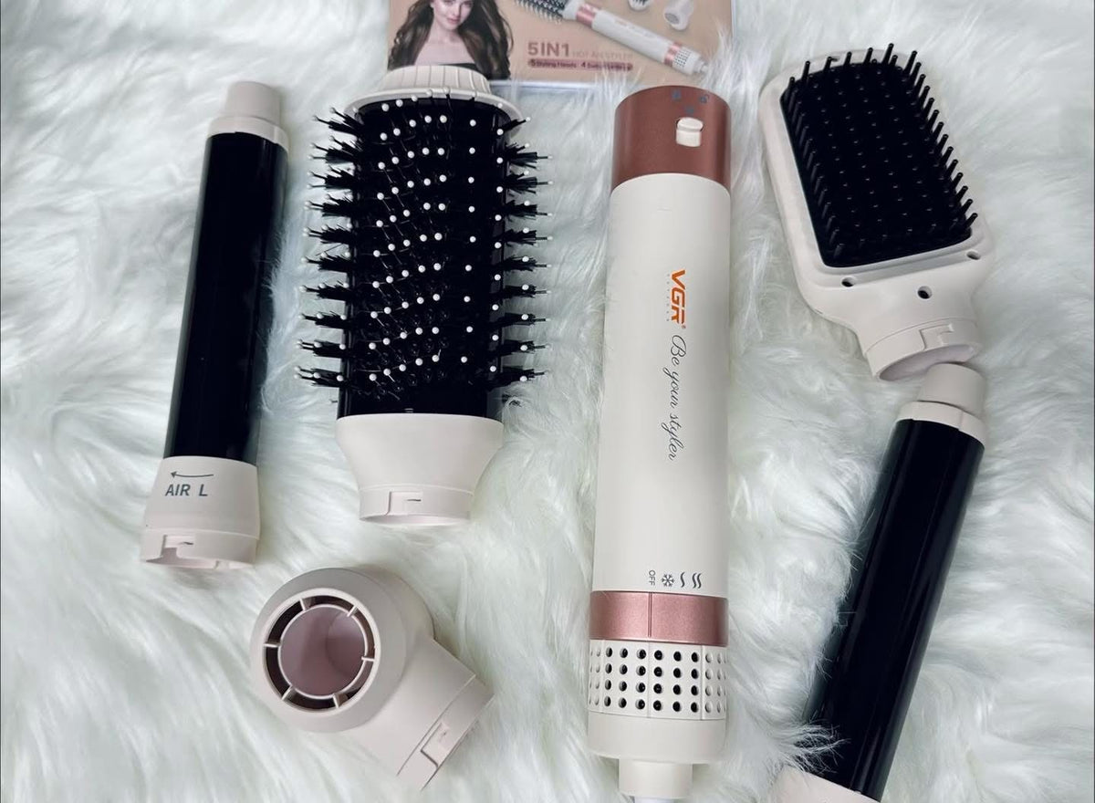 VGR 5-in-1 Professional Hair Styler & Curler – Multi-Style Hair Styling Kit