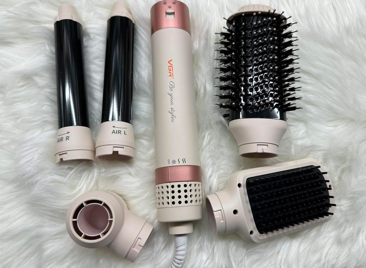 VGR 5-in-1 Professional Hair Styler & Curler – Multi-Style Hair Styling Kit