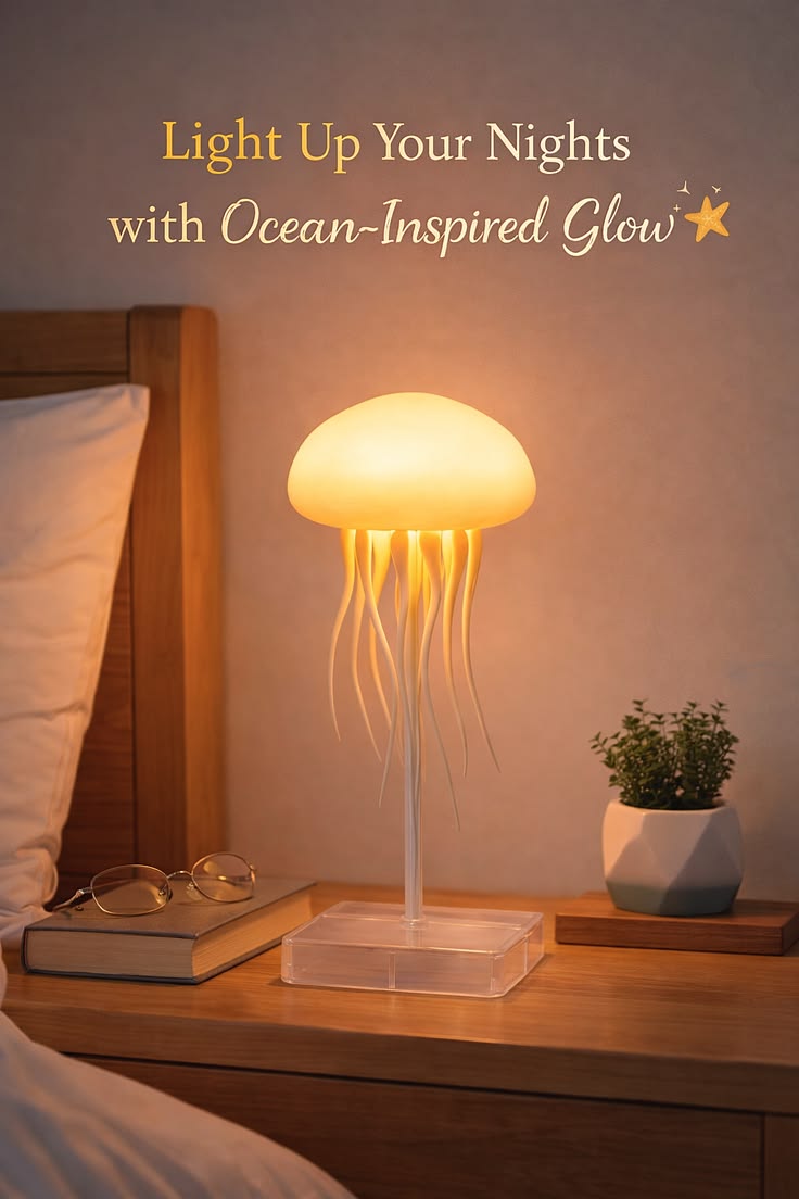 Floating Jellyfish Lamp – Relaxing Night Light