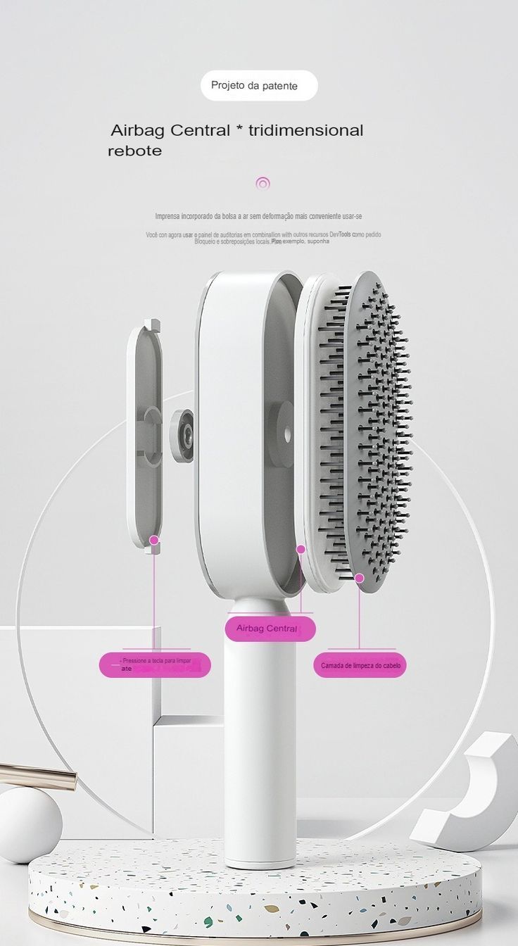 Luxury Self-Cleaning Hair Brush for Everyday Use