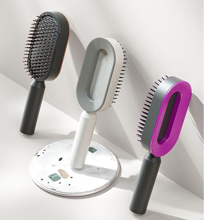 Luxury Self-Cleaning Hair Brush for Everyday Use