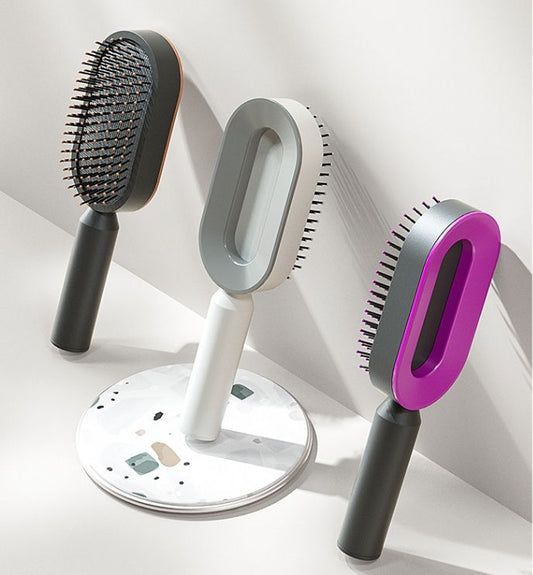Luxury Self-Cleaning Hair Brush for Everyday Use